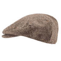 HANNA HATS : Vintage Tweed Peaky Flat Hat