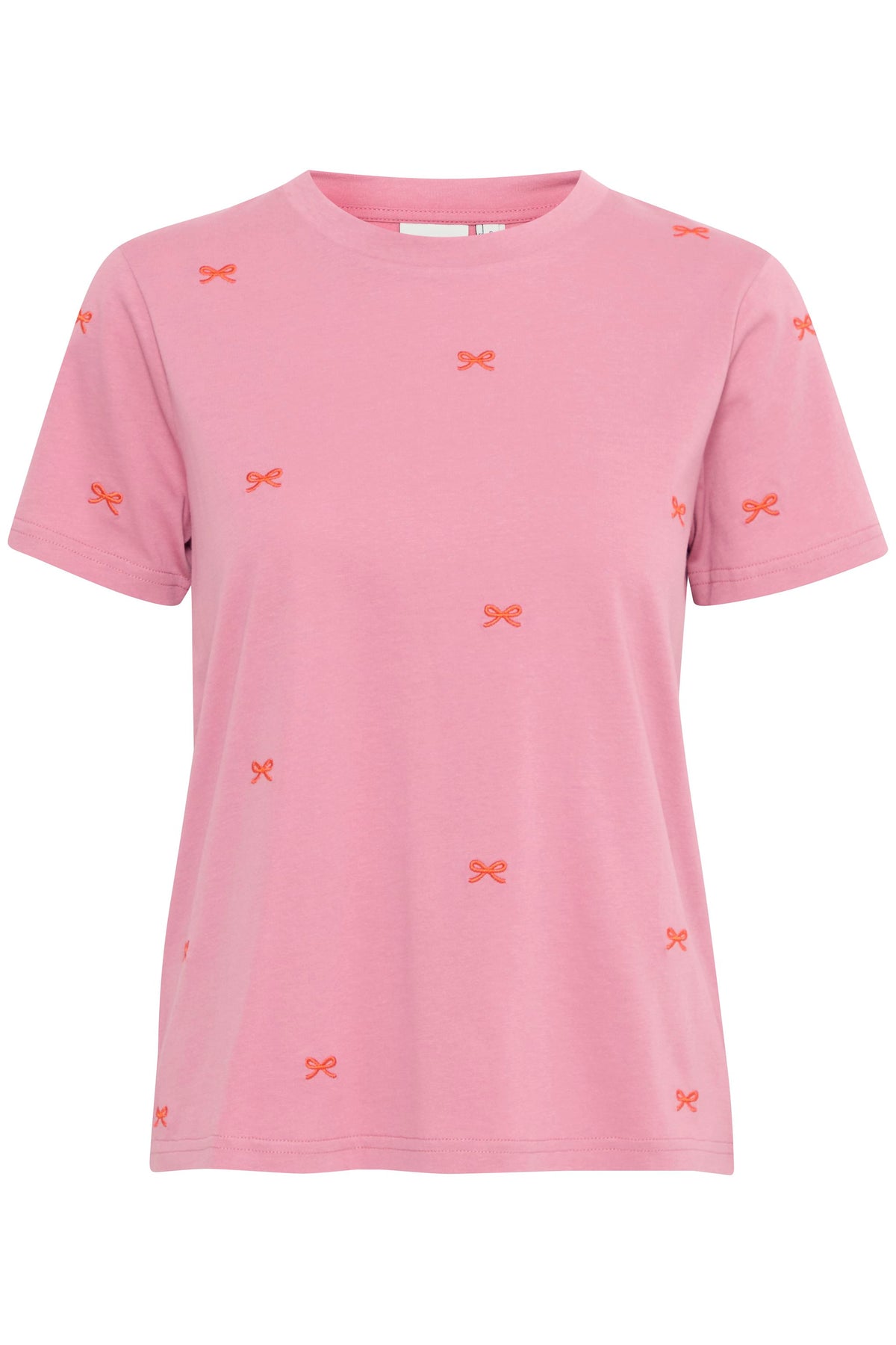 ICHI Camino Bow T-Shirt - Pink