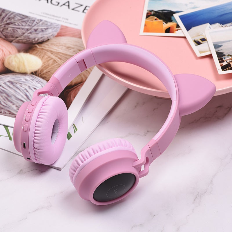 HOCO W27 KIDS BLUETOOTH HEADPHONES (PINK)