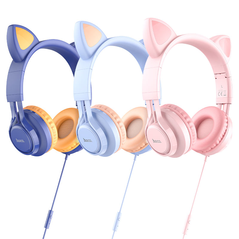 HOCO W36 KIDS BLUETOOTH HEADPHONES (LIGHT BLUE)