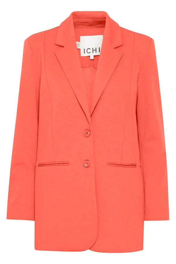 ICHI : Kate Oversized Blazer - Coral