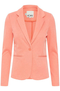 ICHI : Kate Pique Blazer - Coral