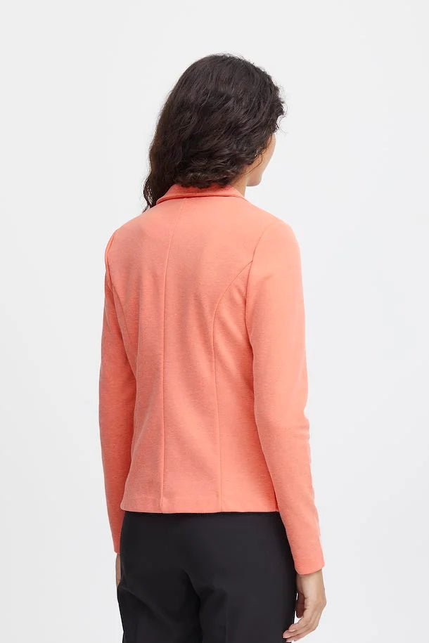 ICHI : Kate Pique Blazer - Coral