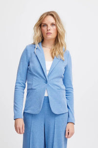 ICHI : Kate Pique Blazer - Blue