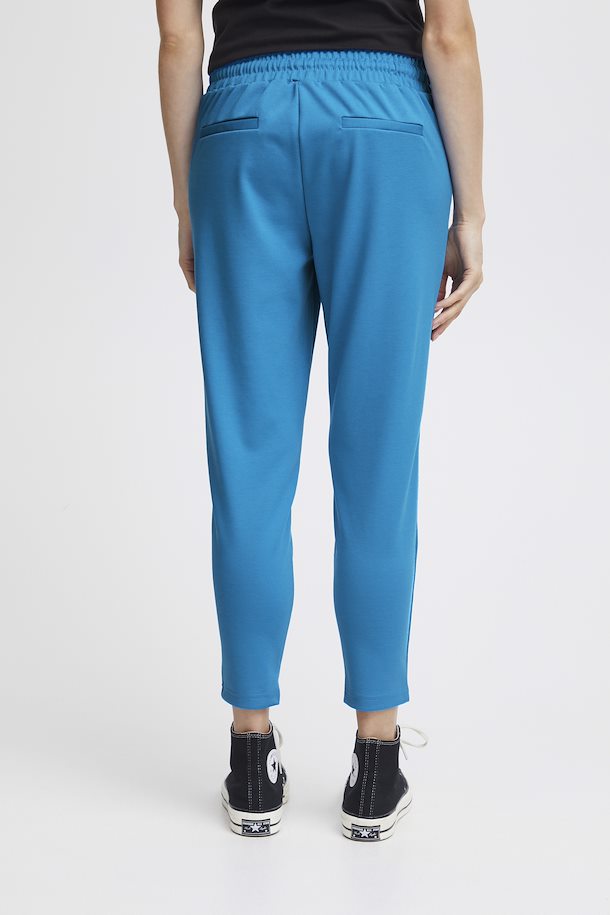 ICHI : Kate Cropped Trousers - Blue