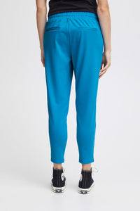 ICHI : Kate Cropped Trousers - Blue