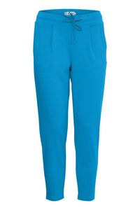 ICHI : Kate Cropped Trousers - Blue