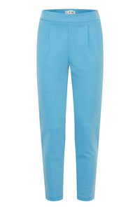 ICHI : Kate Pique Pants - Blue