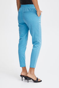 ICHI : Kate Pique Pants - Blue