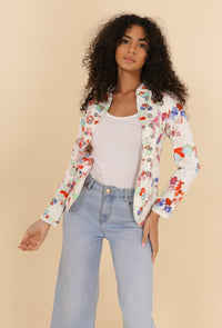 COPE CLOTHING : Floral Blazer