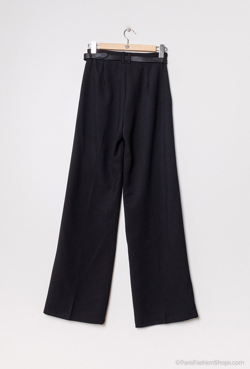 COPE CLOTHING : Tailored Trousers - Black