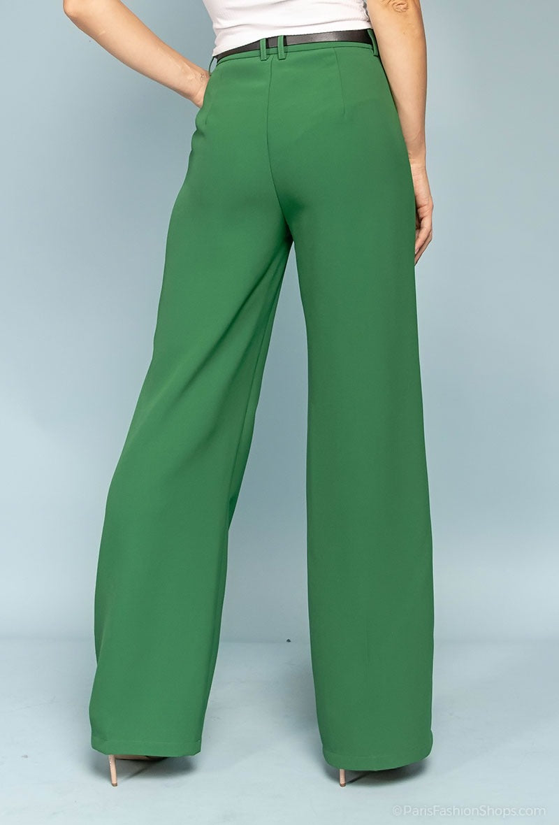 COPE CLOTHING : Tailored Trousers - Green