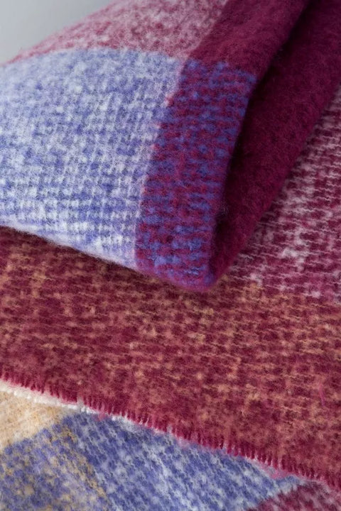 CATHERINE LANSFIELD : Faux Mohair Check Blanket Throw