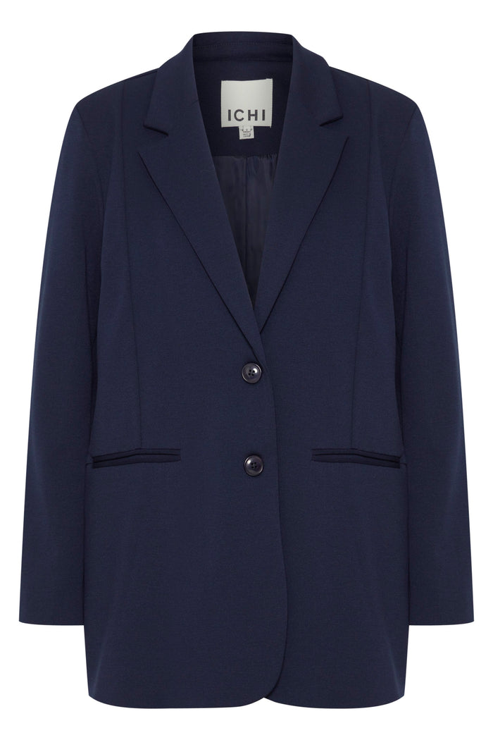 ICHI : Kate Oversized Blazer - Navy