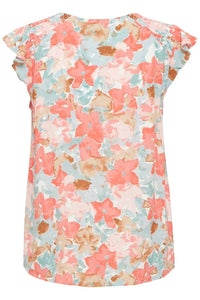 ICHI : Sanura Floral V-Neck Blouse