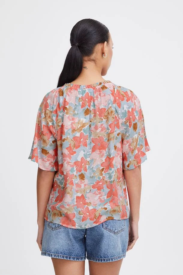 ICHI : Sanura Floral Shirt Blouse