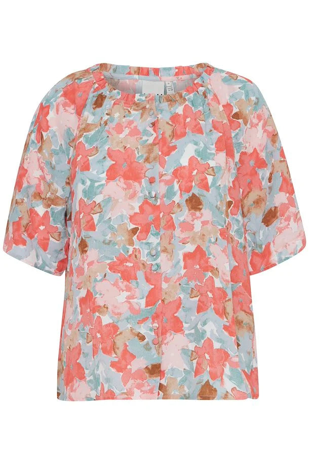 ICHI : Sanura Floral Shirt Blouse