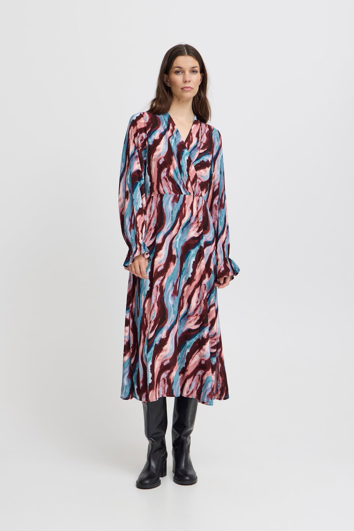 ICHI Hevazi Multi Wave Dress