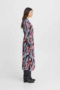 ICHI Hevazi Multi Wave Dress