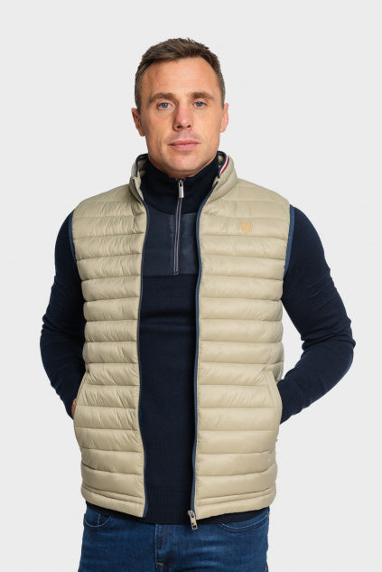 XV Kings : Tommy Bowe Newland Gilet - Ecru