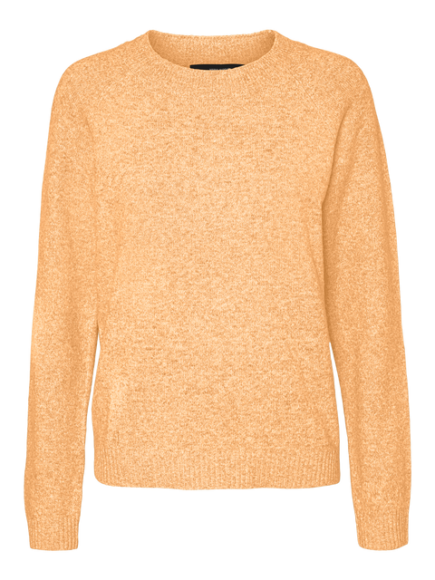 VERO MODA Doffy Round Neck Knitted Pullover - Yellow