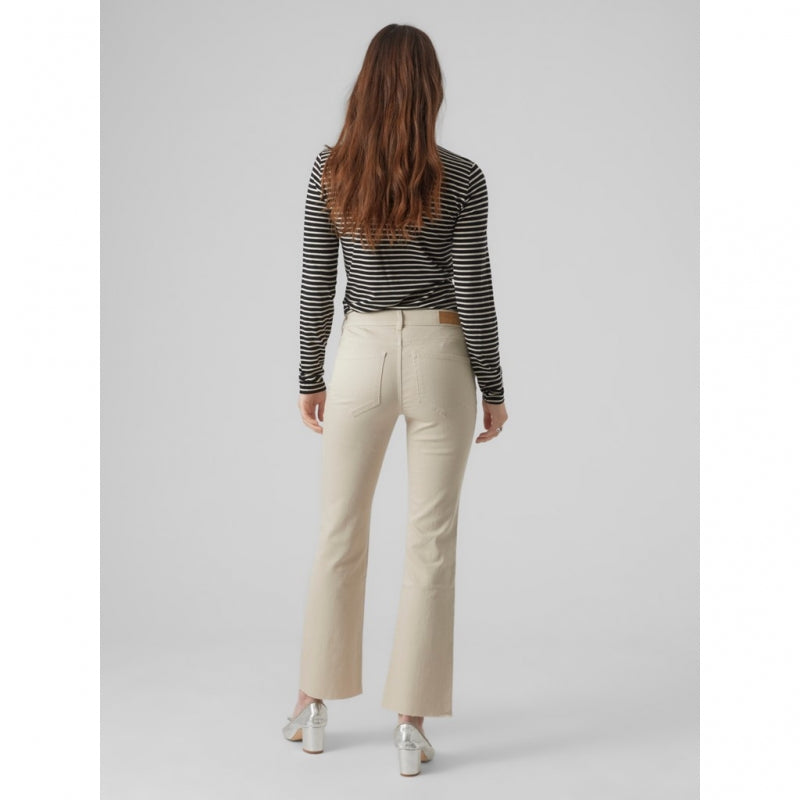 VERO MODA : Sheila Flare Jeans - Beige