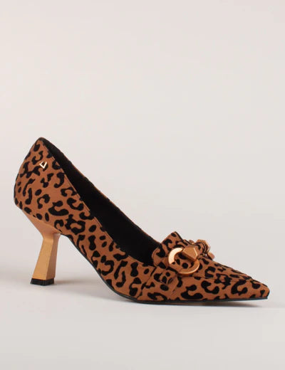 UNA HEALY : Prison Blues Women's Heel Shoes - Leopard