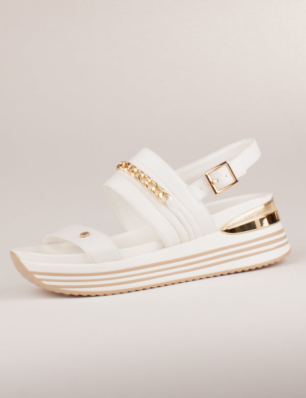 LLOYD & PRYCE : Rigoni Sandals By Tommy Bowe - White