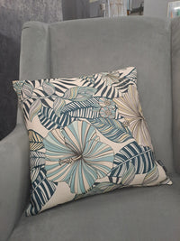 FERVOR & HUE : Linen Weave Cushion - Lily Midnight