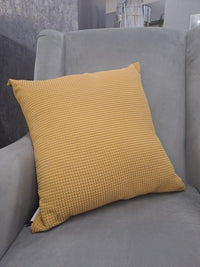 FERVOR & HUE : Stripe Weave Cushion - Ochre