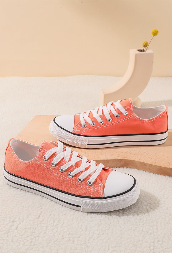 COPE CLOTHING : Canvas Trainer - Coral