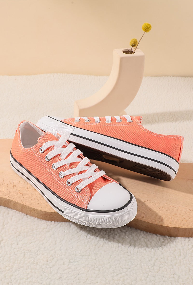 COPE CLOTHING : Canvas Trainer - Coral