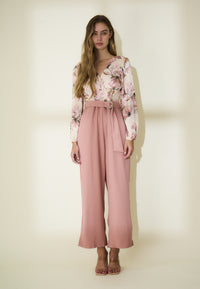 COPE CLOTHING : Floral Jumpsuit - Pink