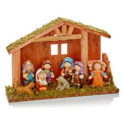 Christmas 9pc 20x30cm Childrens Nativity Set