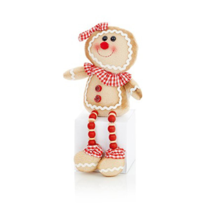 Beaded Leg Sitting Gingerbread 35cm