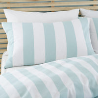 CATHERINE LANSFIELD Cove Stripe Duvet Cover Set - Seafoam