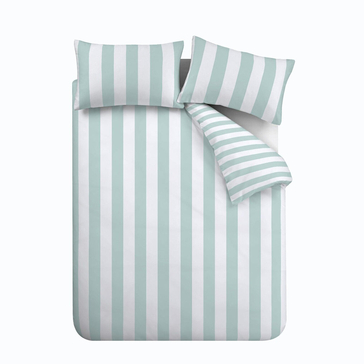 CATHERINE LANSFIELD Cove Stripe Duvet Cover Set - Seafoam