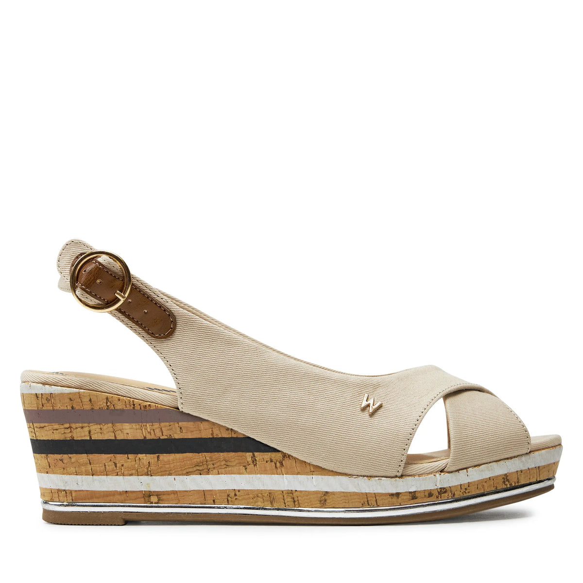 WRANGLER : Raval Marina Wedge Sandal - Cream