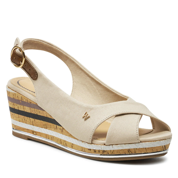 WRANGLER : Raval Marina Wedge Sandal - Cream