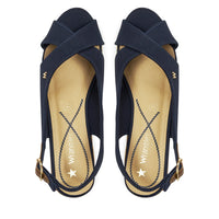 WRANGLER : Raval Marina Wedge Sandal - Navy