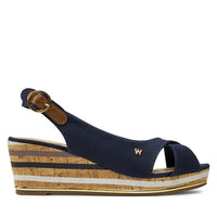 WRANGLER : Raval Marina Wedge Sandal - Navy