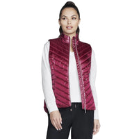 SKECHERS Women's Go Shield Shine Vest - Burgundy