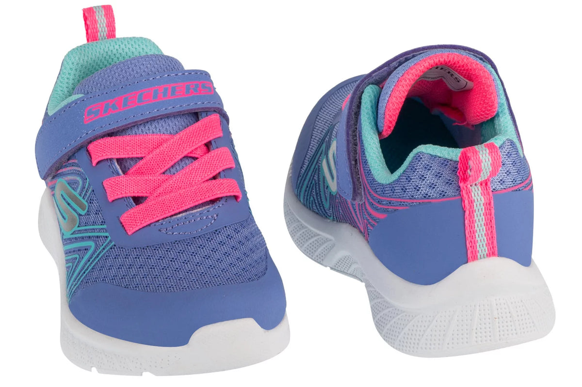 SKECHERS : Microspec Plus Infant Girl's Trainers- Swirl Sweet