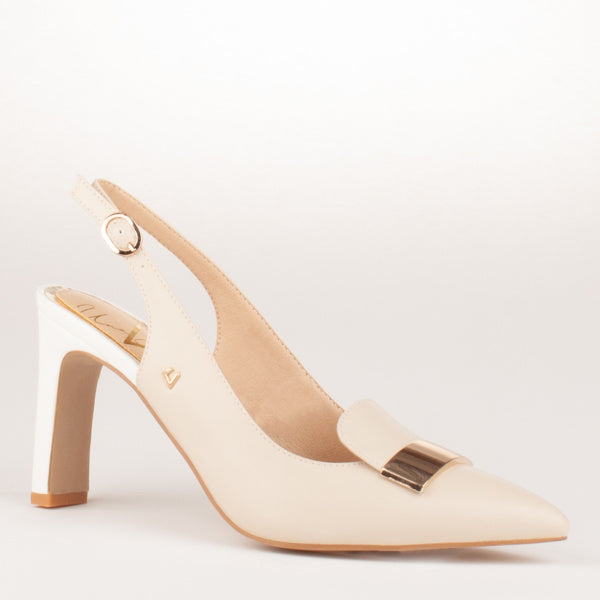 UNA HEALY : Skylark Heels - Beige