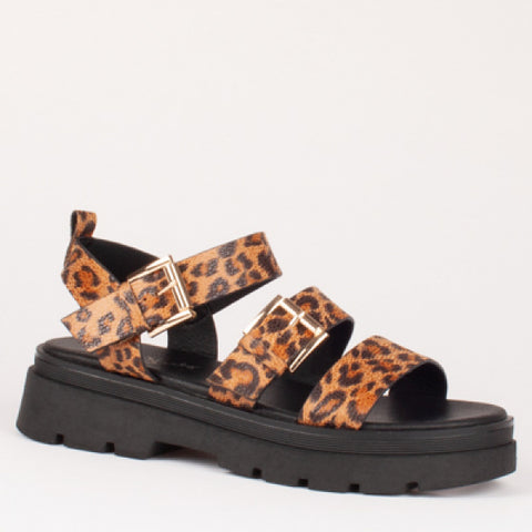 UNA HEALY Something Sandal - Leopard