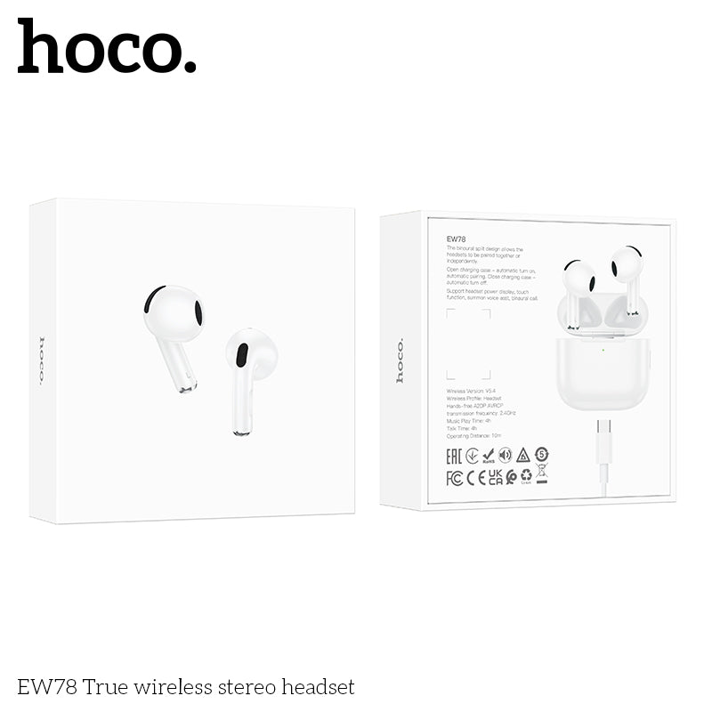 HOCO EW78 AIRPOD 4TH GEN DESIGN WIRELESS EARBUDS