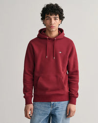 GANT : Regular Shield Hoodie - Plumped Red