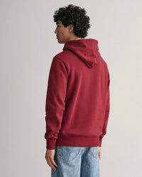 GANT : Regular Shield Hoodie - Plumped Red