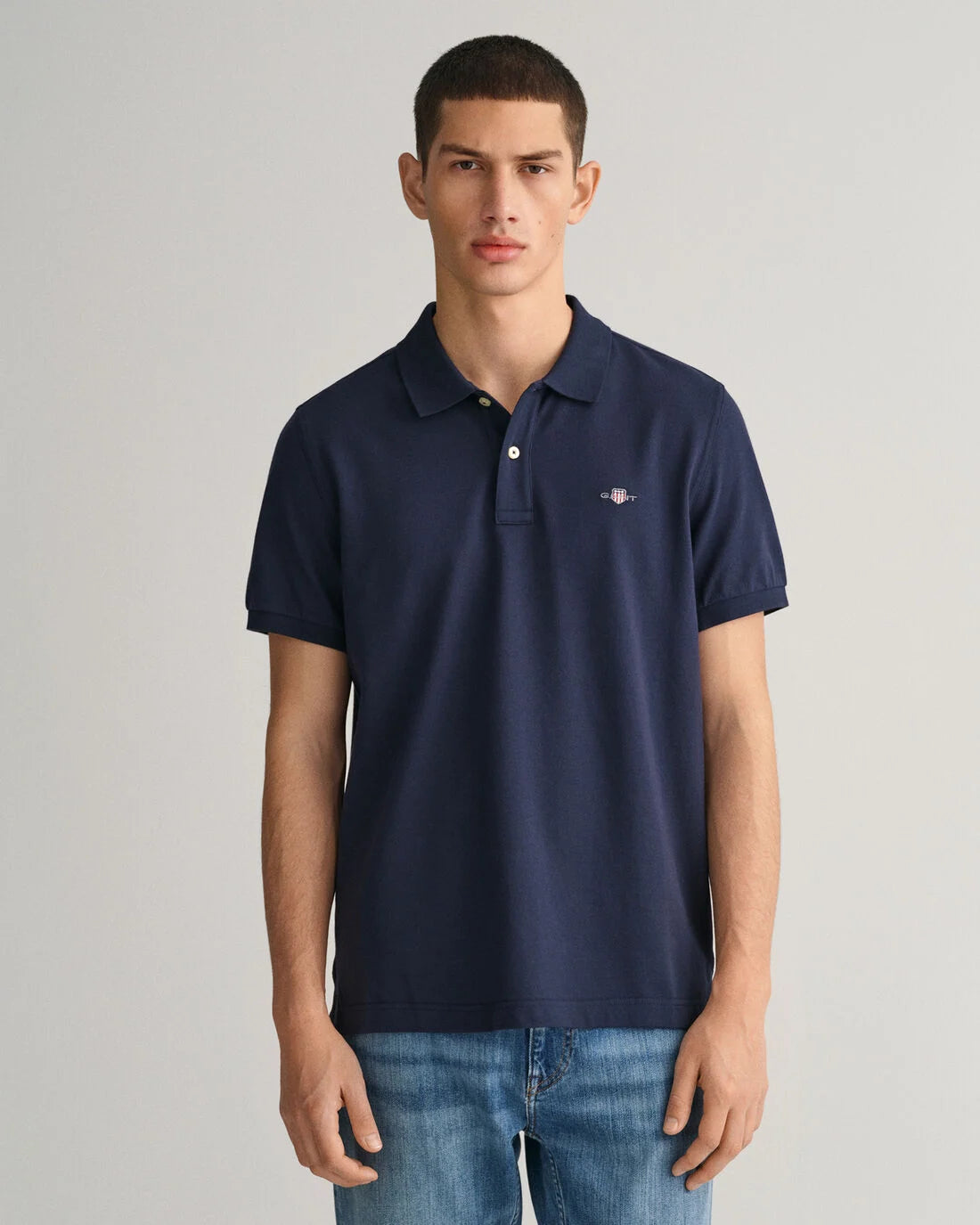 GANT : Shield Pique Polo - Navy