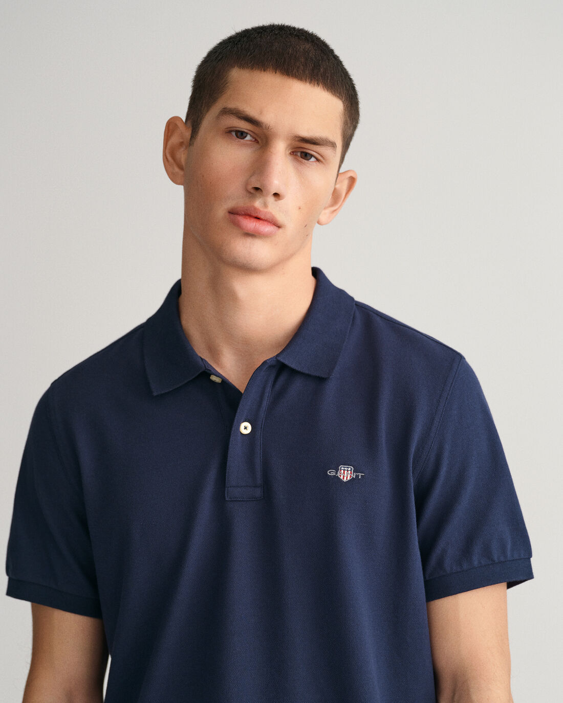 GANT : Shield Pique Polo - Navy